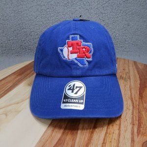 '47 Brand Texas Rangers MLB Clean Up Blue Hat Cap Adult Adjustable Baseball
